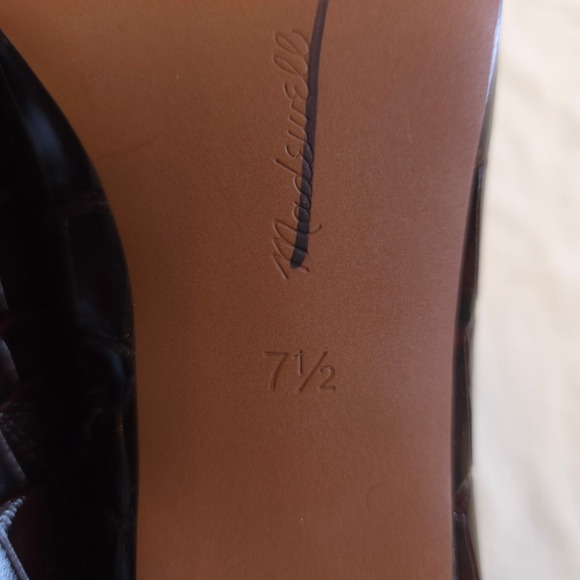 Madewell The Emilie Heeled Mule - Chocolate Raisin/ Size 7.5/ NY387 - Picture 7 of 7